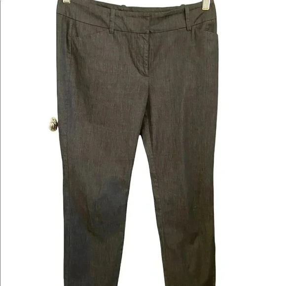 Ann Taylor Signature Line dark denim blue colored slacks sz 4P - Picture 1 of 5